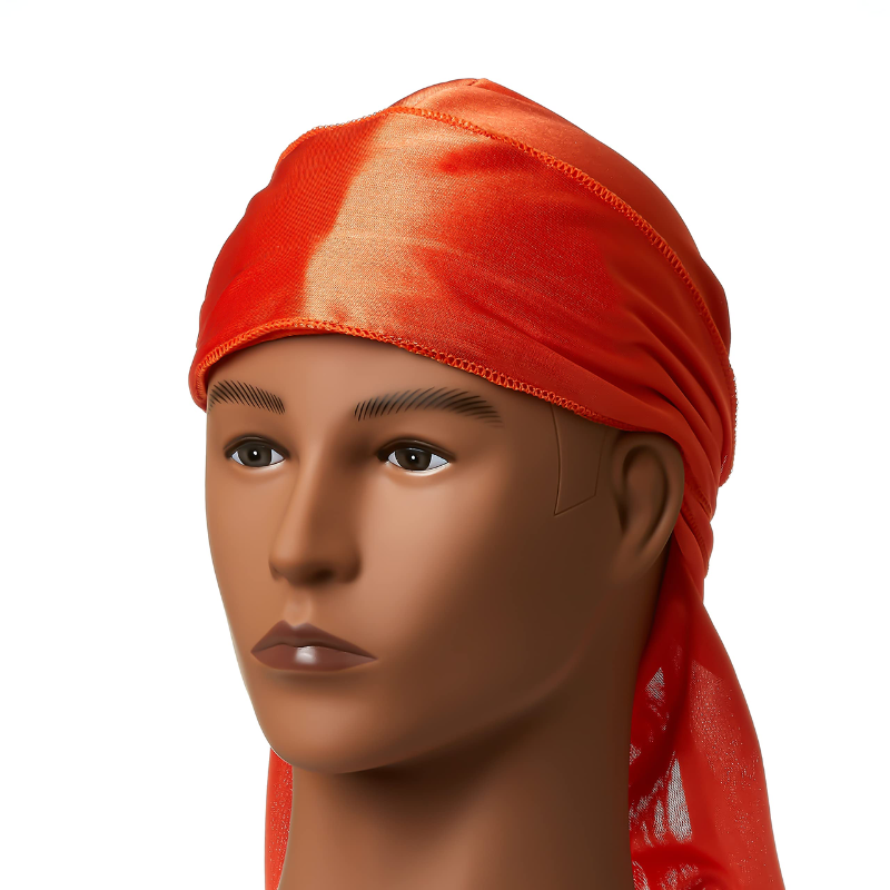 KISS - RED DURAG SILKY SATIN RED EXTRA LONG TAILS (12in)