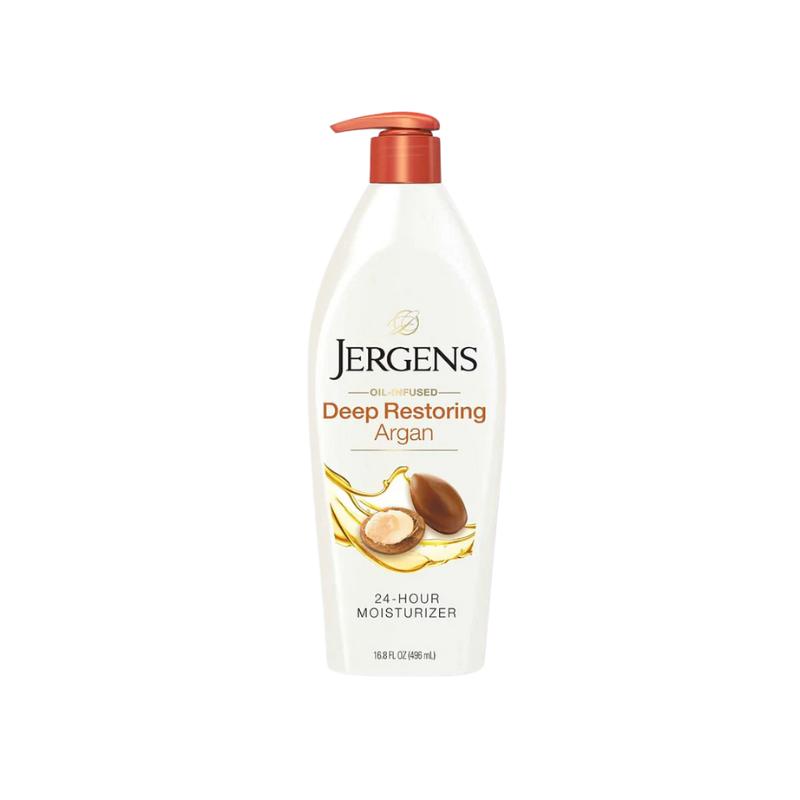 JERGENS - DEEP RESTORING ARGAN MOISTURIZER PUMP - 496 ML