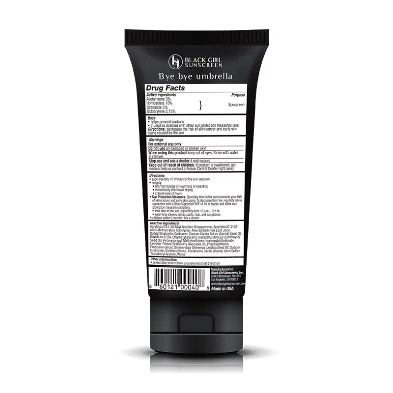 BLACK GIRL SUNSCREEN-  SPF 30 CRÈME SOLAIRE HYDRATANTE - 89 ML