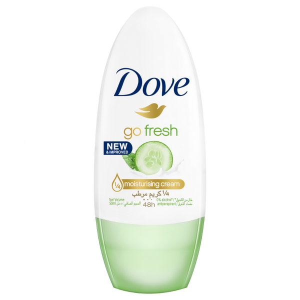 DOVE DEODORANT ANTI-TRANSPIRANT ROLL-ON - CUCUMBER & GREEN TEA SCENT - 50 ML