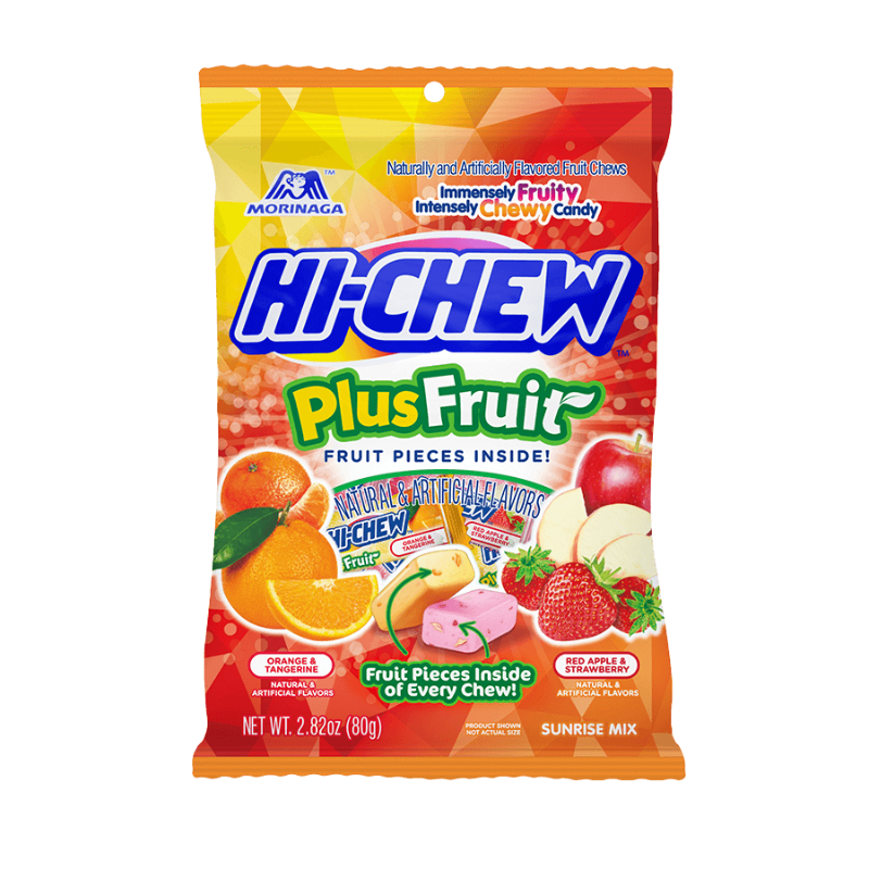 HI-CHEW - PLUS FRUIT PEG BAG - 80 G