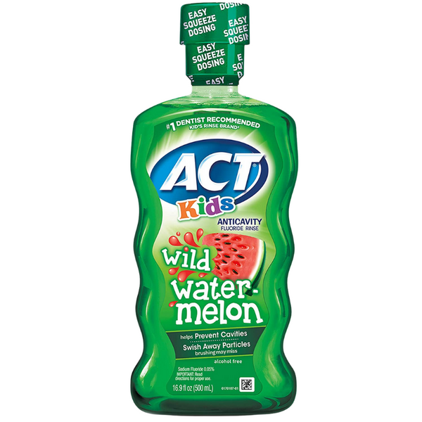 ACT Kids Anticavity Fluoride Rinse Wild Watermelon 16.9 fl. oz.