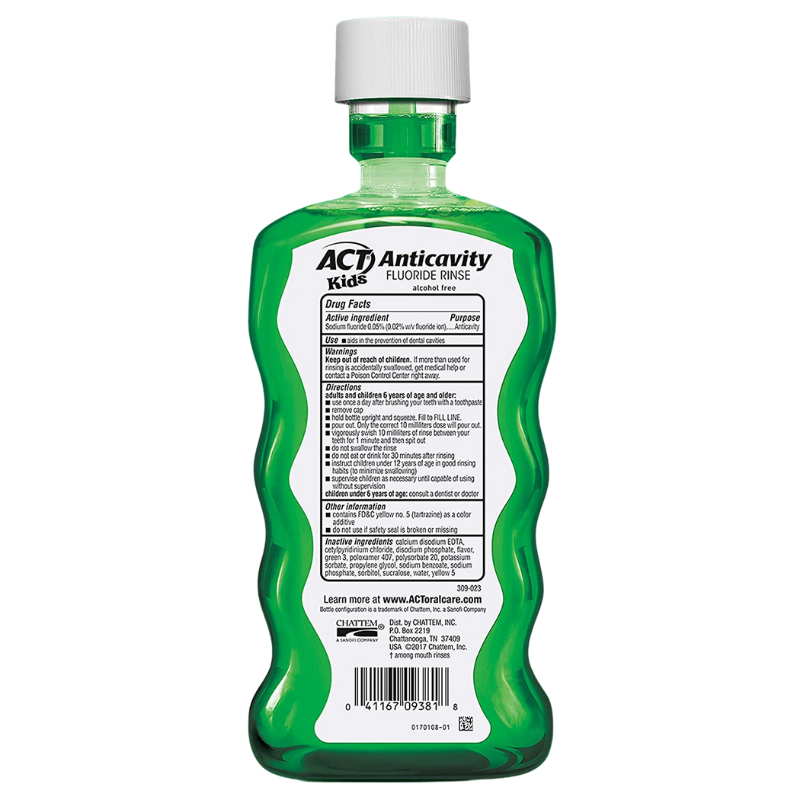 ACT Kids Anticavity Fluoride Rinse Wild Watermelon 16.9 fl. oz.