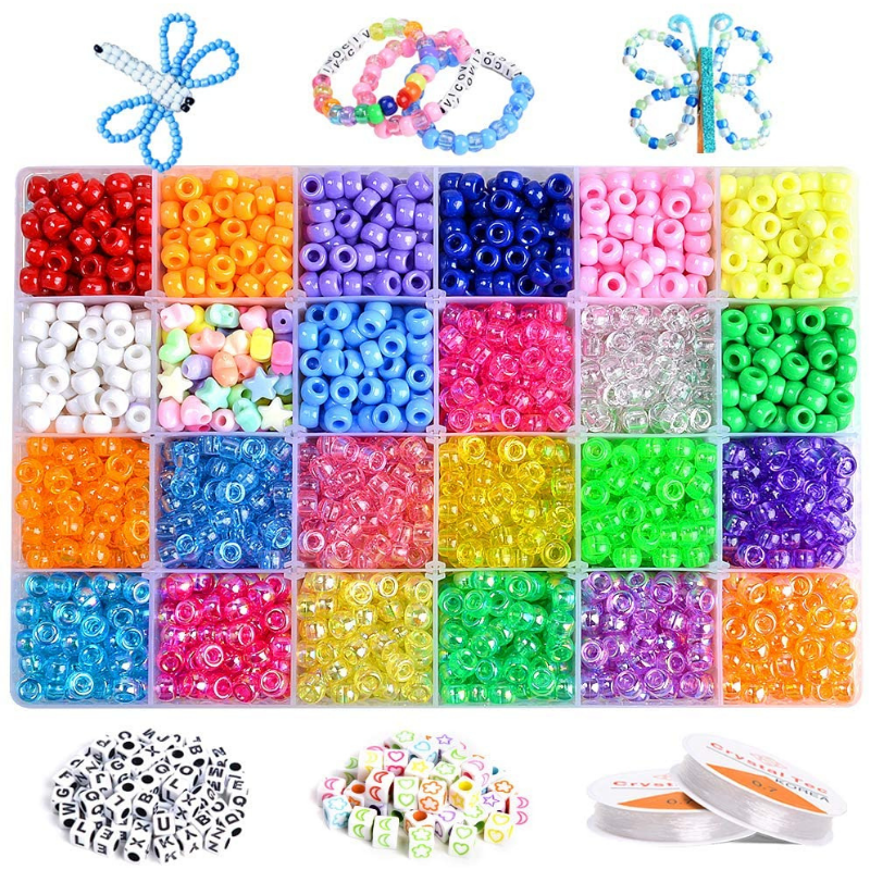 VICOVI 1000+pcs Kit de perles de poney