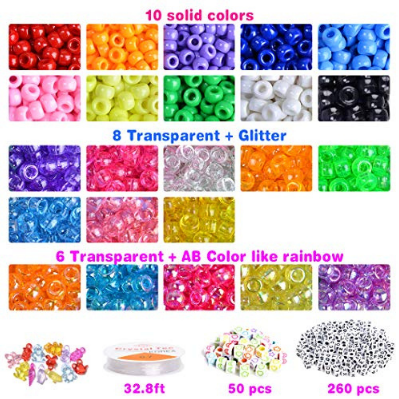 VICOVI 1000+pcs Kit de perles de poney