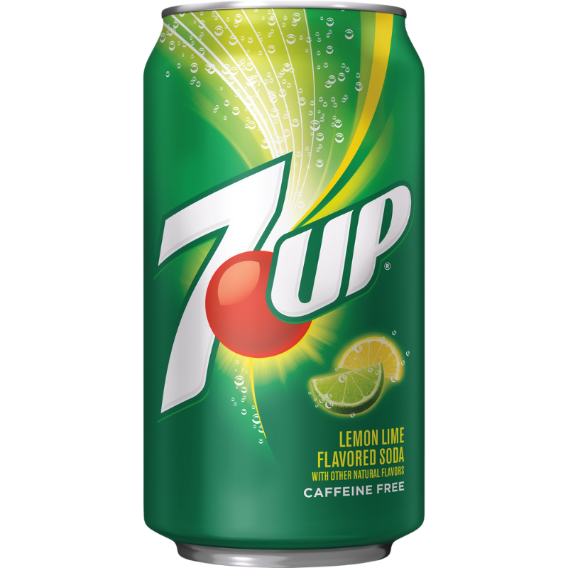 7UP LEMON LIME SODA 355mL