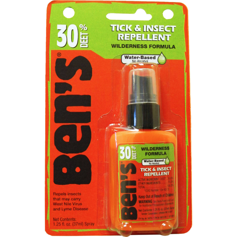 BENS RÉPULSIF CONTRE LES TIQUES ET LES INSECTES 30 % DEET FORMAT DE POCHE 37mL