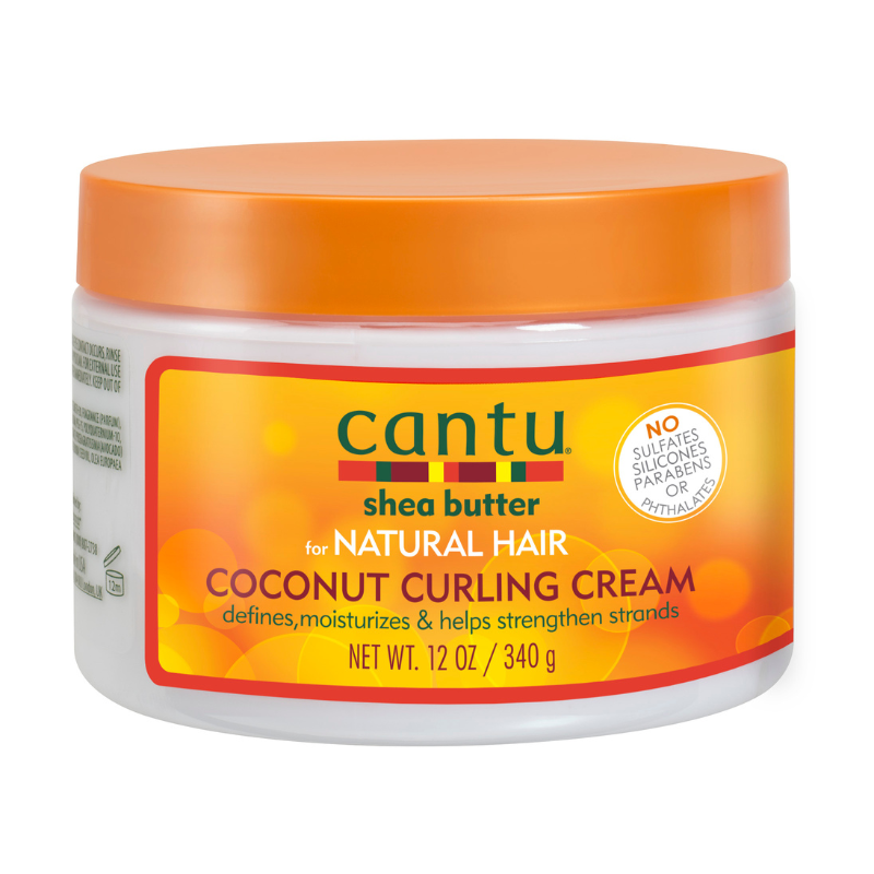 CANTU NATURAL CRÈME DE BOUCLEMENT CHEVEUX NATURELS À LA NOIX DE COCO POT 340g