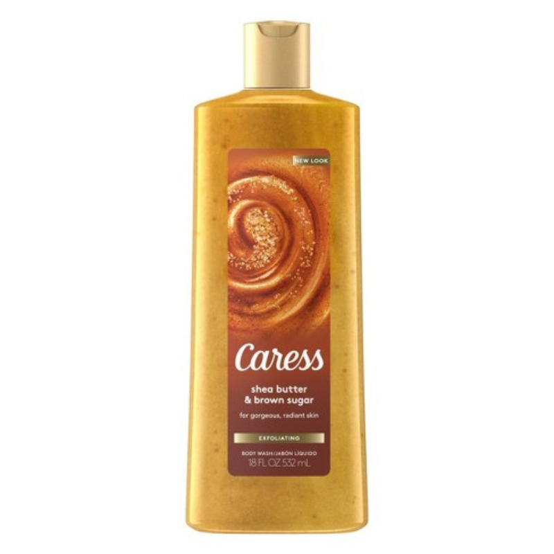 CARESS BODY WASH SHEA BUTTER & BROWN SUGAR (EXFOL) 532mL