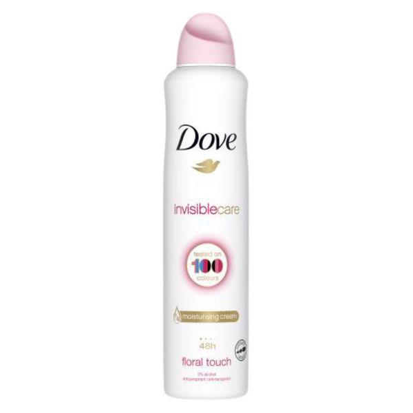 DOVE DEODORANT INVISIBLE CARE FLORAL TOUCH 250ML