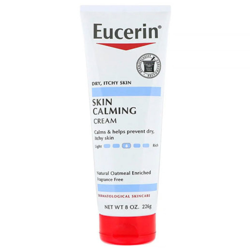 EUCERIN, Crème calmante pour la peau, peau sèche qui démange, sans parfum, 226 g (8 oz)