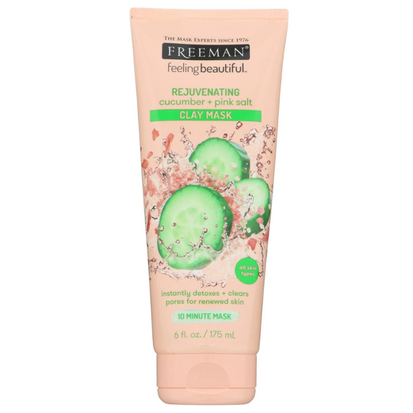 Freeman Masque Purificateur en Argile Concombre 🥒 + Sel Rose de l’Himalaya - 175ml