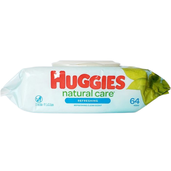 HUGGIES LINGETTES DE SOIN NATUREL( 64 LINGETTES)