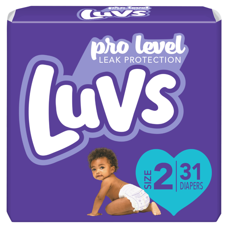 LUVS PRO LEVEL Couches De Protection Contre Les Fuites (TAILLE 2)  31 CT