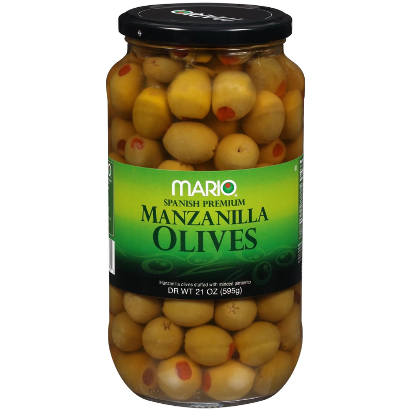 MARIO SPANISH PREMIUM MANZANILLA OLIVES   595g
