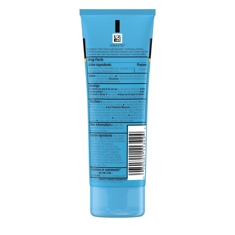 NEUTROGENA HYDRO BOOST SPF#50 WATER GEL SUNSCREEN LOTION  88mL