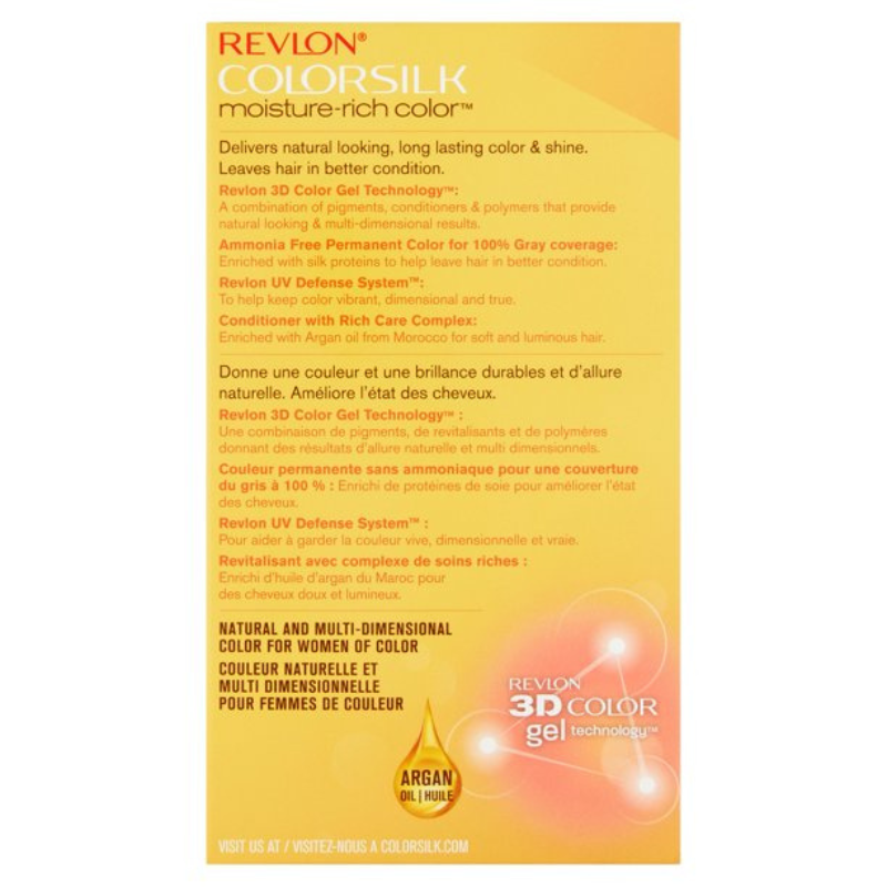 REVLON COLORSILK #21 NOIR NATUREL COULEUR RICHE EN HUMIDITÉ
