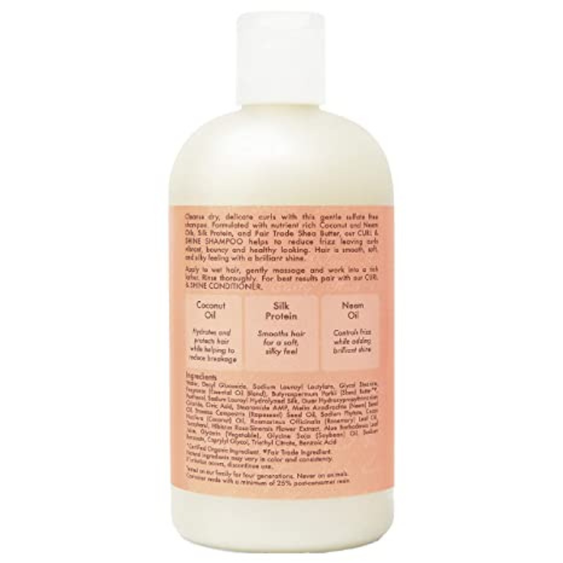 SHEA MOISTURE SHAMPOOING À LA NOIX DE COCO ET À L'HIBISCUS  13OZ