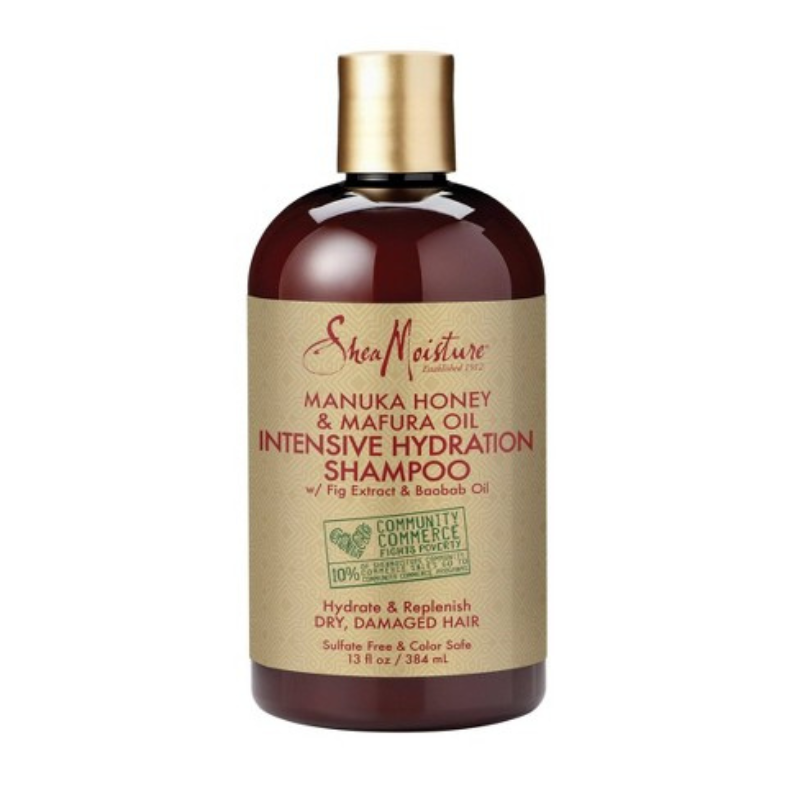 SHEA MOISTURE SHAMPOING HYDRATANT INTENSIF AU MIEL DE MANUKA ET À L'HUILE DE MAFURA 384mL