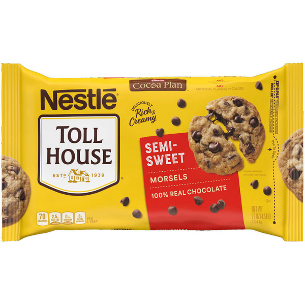 NESTLE TOLL HOUSE PÉPITES DE CHOCOLAT MI-SUCRÉES 2.04Kg