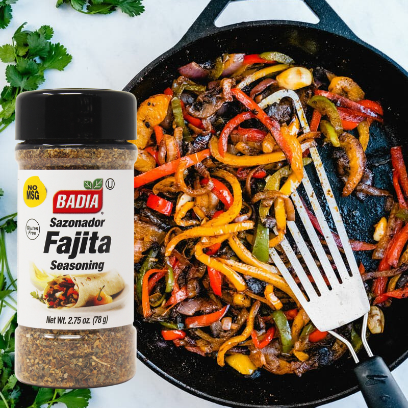 BADIA FAJITA CONDIMENTS, HUILES & SAUCES 78g