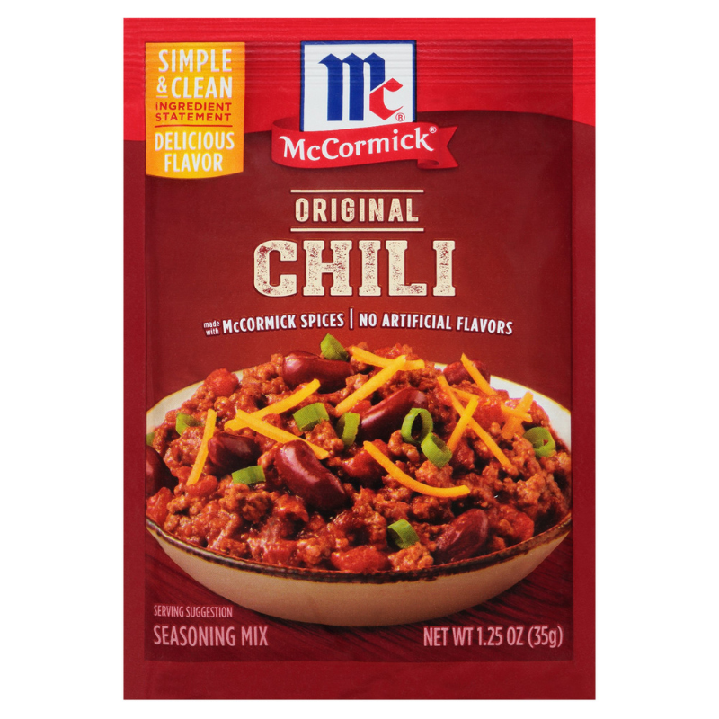 MCCORMICK CHILI MÉLANGE D'ASSAISONNEMENT ORIGINAL 7.5OZ