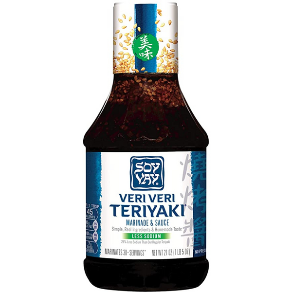 SOY VAY MARINADE ET SAUCE VERI VERI TERIYAKI MOINS DE SODIUM 21OZ