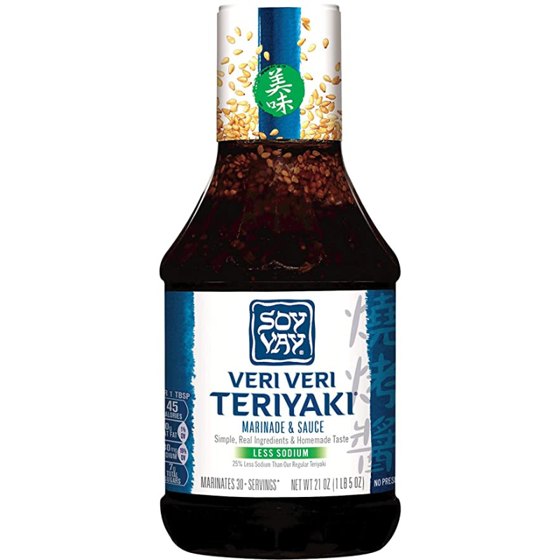 SOY VAY MARINADE ET SAUCE VERI VERI TERIYAKI MOINS DE SODIUM 21OZ