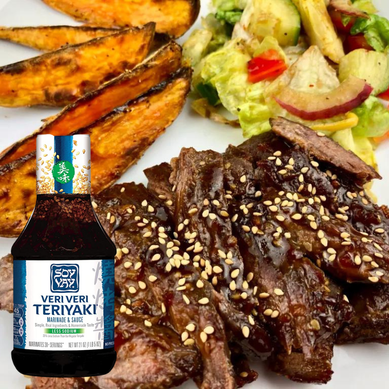 SOY VAY MARINADE ET SAUCE VERI VERI TERIYAKI MOINS DE SODIUM 21OZ