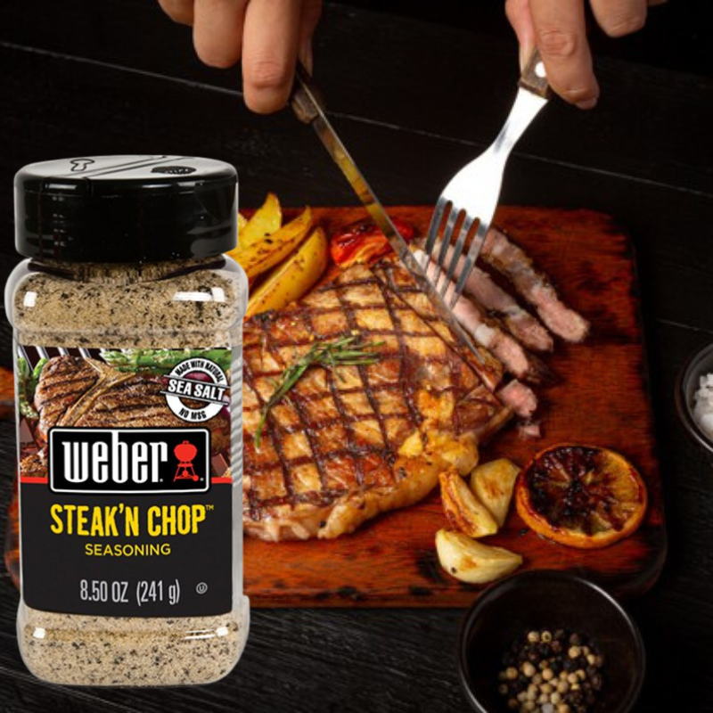 WEBER ASSAISONNEMENT STEAK 'N CHOP 8.5OZ