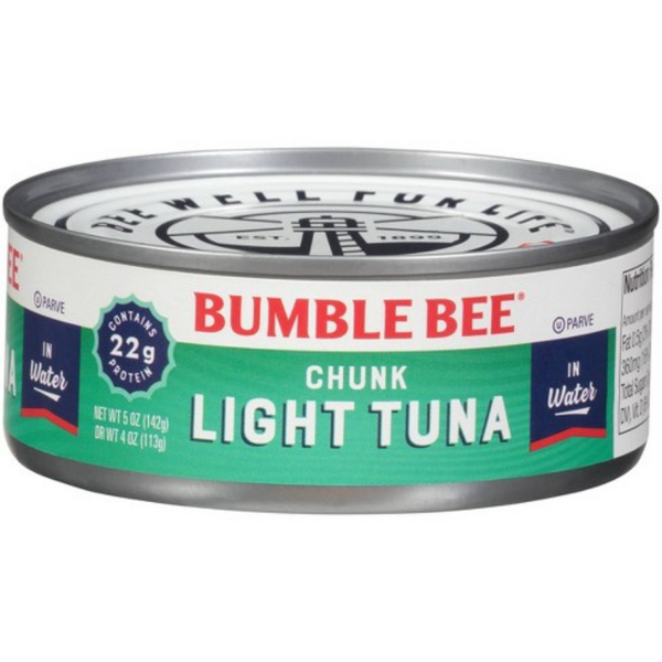 BUMBLE BEE MORCEAUX DE THON DANS L'EAU 142g