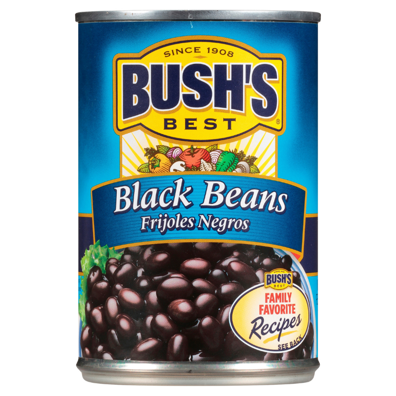 BUSH'S HARICOTS NOIRS 468g