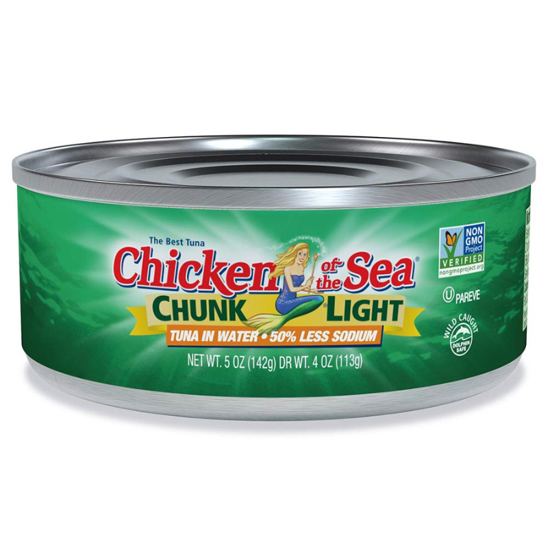 CHICKEN OF THE SEA THON PÂLE EN MORCEAUX À L'EAU 142g