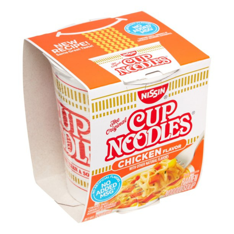NISSIN CUP NOODLES, SAVEUR DE POULET 64g
