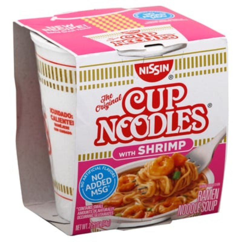NISSIN CUP NOUILLES AUX CREVETTES 64g