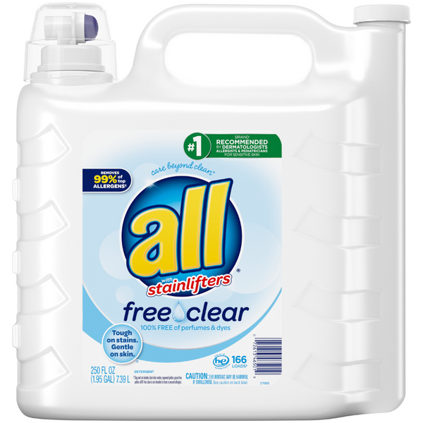 ALL STAINLIFTERS DÉTERGENT À LESSIVE LIQUIDE SANS  EFFACER POUR 7.39L