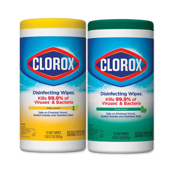 CLOROX LINGETTES DÉSINFECTANTES LINGETTES NETTOYANTES SANS EAU DE JAVEL, 85 CT