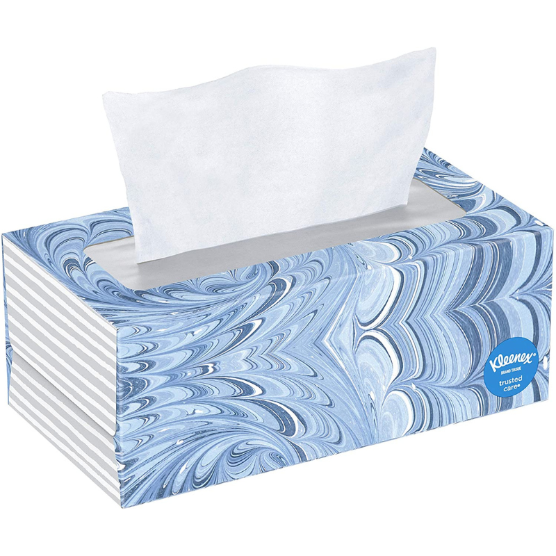 KLEENEX TRUSTED CARE EVERYDAY FACIAL TISSUES, FLAT BOXES  144 CT