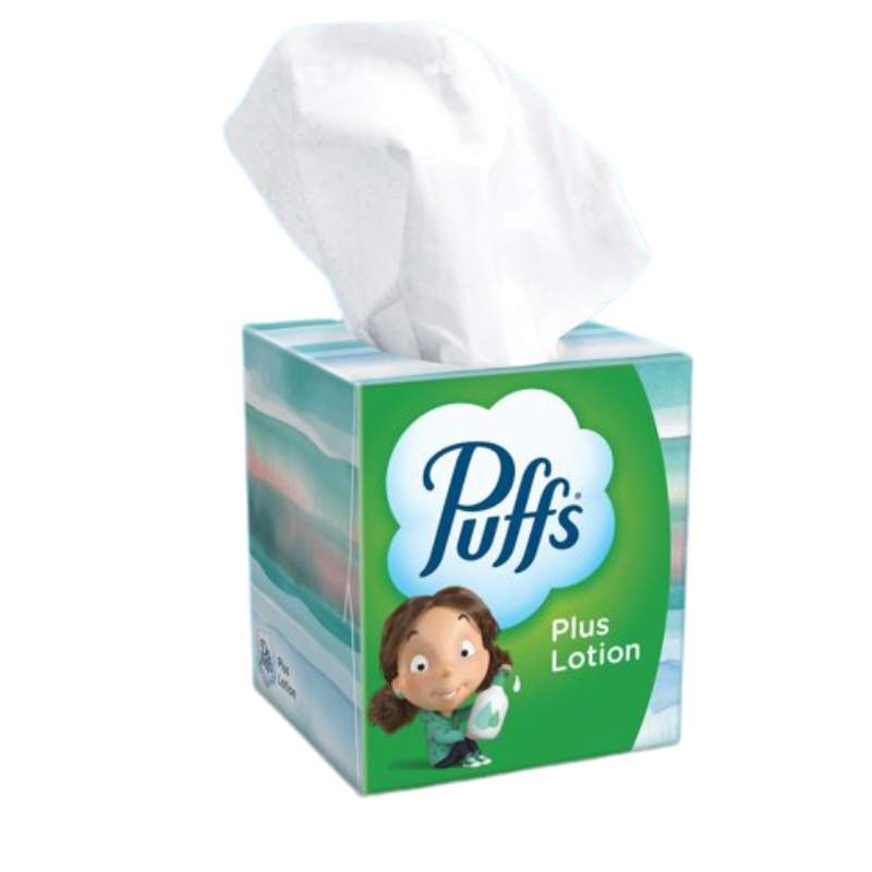 PUFFS PLUS LOTION MOUCHOIRS 72 TISSUES/CUBE