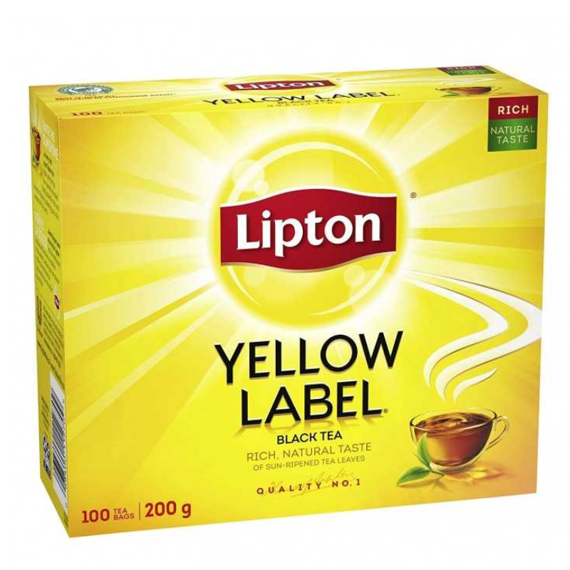 LIPTON THÉ JAUNE 100 CT