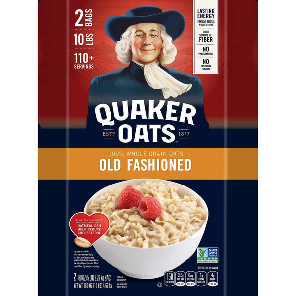 QUAKER OLD FASHIONED OATS (2CT) 5 LB