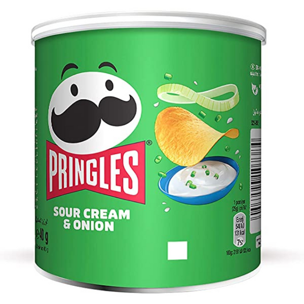 PRINGLES POP & GO CHIPS SOUR CREAM & ONION VERT 40G