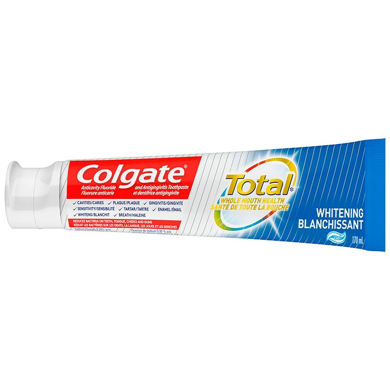 COLGATE - TOTAL WHITENING/BLANCHISSANT 170ML