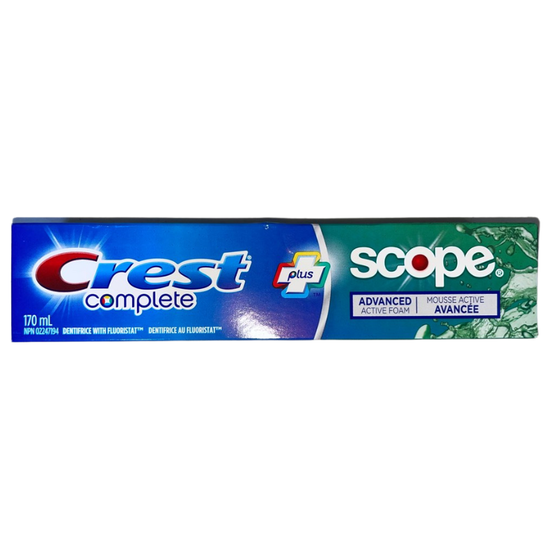 CREST - COMPLETE PLUS SCOPE MOUSSE ACTIVE AVANCEE - 170 ML