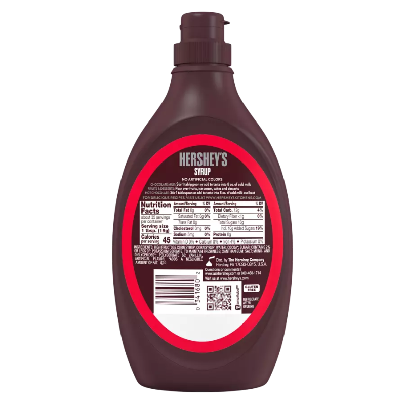 HERSHEY'S SIROP AU CHOCOLAT 680g