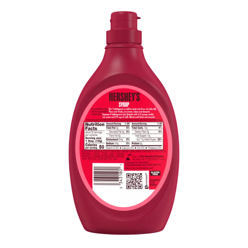 HERSHEY'S SIROP DE FRAISE  680g