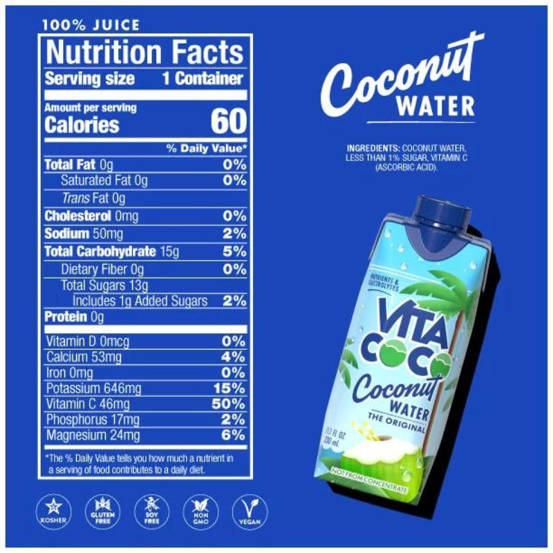 VITA COCO L'EAU DE COCO 330 mL