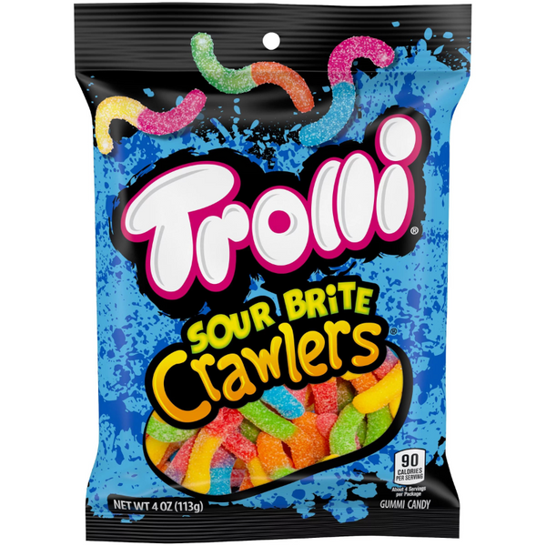 TROLLI SOUR BRITE CRAWLERS 4 OZ