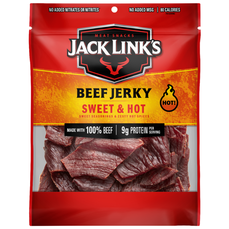 JACK LINK’S SWEET & HOT BEEF JERKY 18G