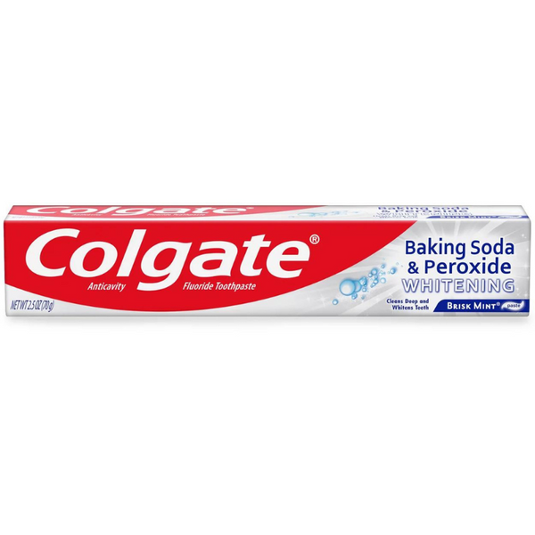 COLGATE DENTIFRICE BAKING SODA & PEROXIDE WHITENING BRISK MINT 5 OZ